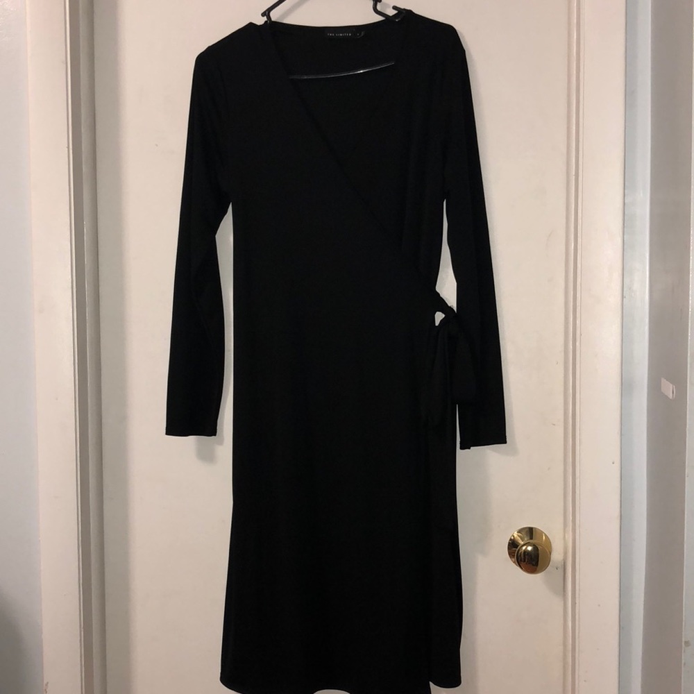 The Limited Black Wrap Dress